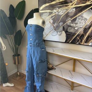 Daisy Blue Denim Women's Overalls